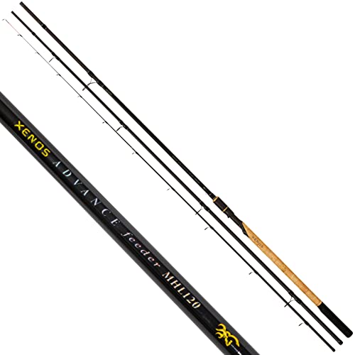Browning Premium Xenos Advance Feeder Feederrute mit hochwertigem Blank, Angeln auf Friedfisch mit Futterkorb Ansitz-Angelrute, Diverse, 4,20 m von Browning