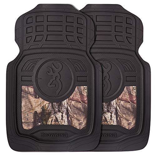 Browning Unisex-Erwachsene Car Truck Floor Mats, Premium Protection Against Water and Dirt Fußmatten, Buckmark Scope (Mossy Oak Break-Up Country), Einheitsgröße von Browning