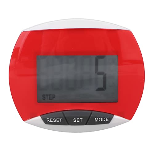 Brrnoo Schrittzähler für ältere Menschen, Einfacher 3D-Schrittzähler, Sport-Gehübungs-Schrittzähler mit Clip, Professioneller Tragbarer Entfernungs-Kalorie-Schrittzähler mit LCD-Display und(rot) Brrnoo Schrittzähler für ältere Menschen, Einfacher 3D-Schrittzähler, Sport-Gehübungs-Schrittzähler mit Clip, Professioneller Tragbarer Entfernungs-Kalorie-Schrittzähler mit LCD-Display und(rot) von Brrnoo