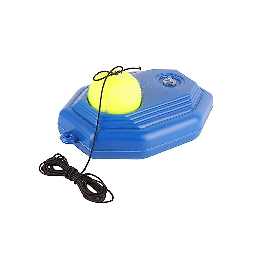 Brrnoo Tennis-Trainer-Rebound-Ball, Tennis-Übungs-Rebounder, Elastisches Gummiseil Im Lieferumfang Enthalten für Individuelles Üben, Tragbar für Garten und von Brrnoo