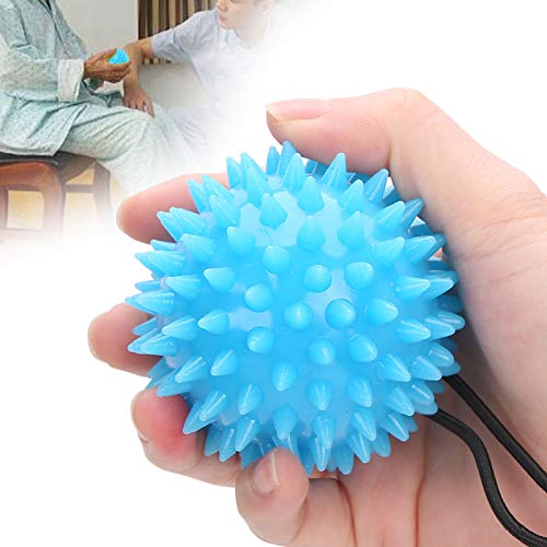 Igelbälle Massageball, Massagetherapie Griffball, Hand Finger Flexibilität Kraftübung Handgriff Ball mit Seil, für Hände Muskelmassage von Brrnoo