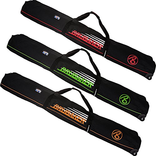 BRUBAKER Skitasche Race Champion - Skisack mit Rollen für 2 Paar Ski und Stöcke - Reißfester Ski Bag 170 cm - Schwarz/Rot BRUBAKER Skitasche Race Champion - Skisack mit Rollen für 2 Paar Ski und Stöcke - Reißfester Ski Bag 170 cm - Schwarz/Rot von BRUBAKER