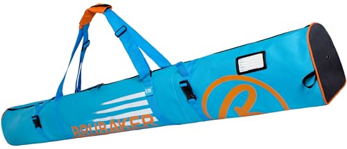 BRUBAKER Skitasche Carver Champion Blau Orange - Gepolsterter Skisack für 1 Paar Ski und Stöcke - Reißfester Ski Bag 170 x 34 x 34 cm BRUBAKER Skitasche Carver Champion Blau Orange - Gepolsterter Skisack für 1 Paar Ski und Stöcke - Reißfester Ski Bag 170 x 34 x 34 cm von BRUBAKER