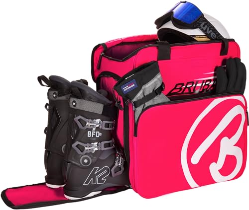 BRUBAKER Skischuhtasche Helmtasche Skischuhrucksack Super Champion Pink Weiss - Limited Edition - BRUBAKER Skischuhtasche Helmtasche Skischuhrucksack Super Champion Pink Weiss - Limited Edition - von BRUBAKER