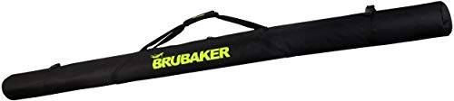 BRUBAKER Langlauf Skitasche XC Touring - Skisack für 1 Paar Ski und 1 Paar Stöcke - Leichtgewicht Ski Bag Schwarz/Neon Gelb 210 cm BRUBAKER Langlauf Skitasche XC Touring - Skisack für 1 Paar Ski und 1 Paar Stöcke - Leichtgewicht Ski Bag Schwarz/Neon Gelb 210 cm von BRUBAKER
