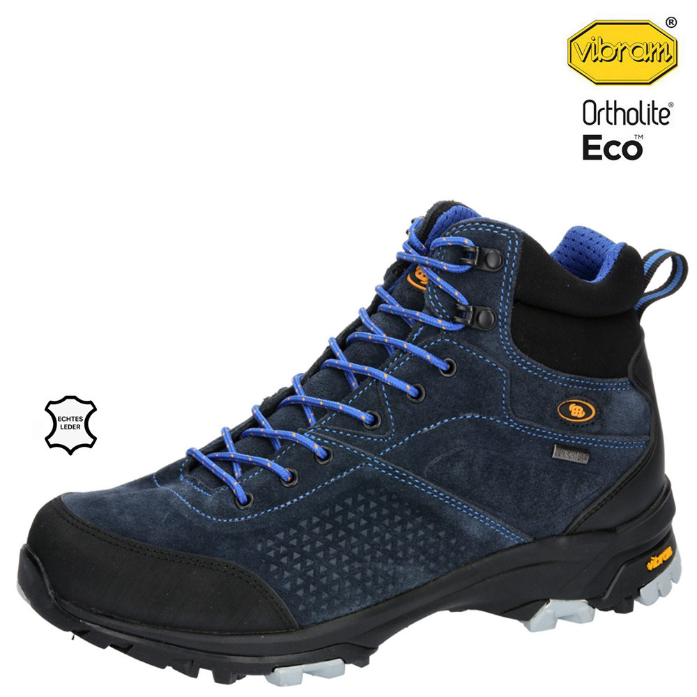 VIBRAM - wasserdichte Brütting Leder Trekkingschuhe Mount High, navy von Brütting