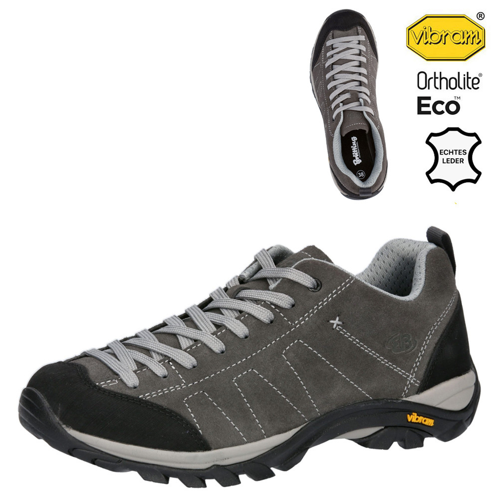 Vibram - Brütting Claremont Outdoorschuhe Leder, grau von Brütting