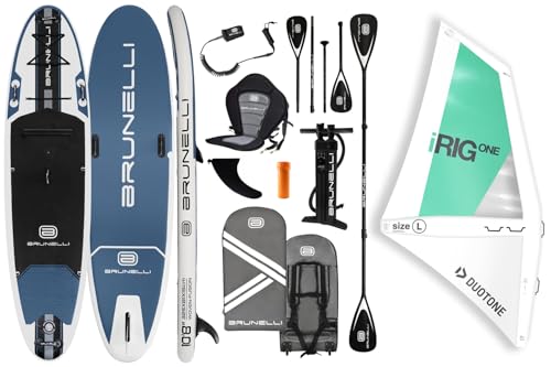 BRUNELLI 10.8 Windsurf Woven Double Layer iSUP Board aufblasbar Stand Up Paddle iRIG L Surf Segel White Set BRUNELLI 10.8 Windsurf Woven Double Layer iSUP Board aufblasbar Stand Up Paddle iRIG L Surf Segel White Set von Brunelli