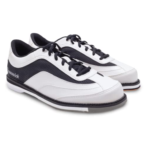 Brunswick Herren Rampage Bowlingschuhe – Größe 45 weiß/schwarz, 11.5 von Brunswick