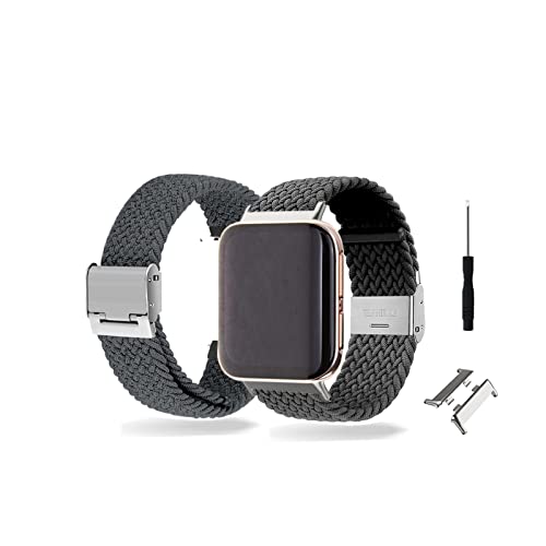 Armbänder Für Oppo Watch 41mm/46mm Armband Nylon Sport Strap Geflochten Elastisch Mesh Für Damen/Herren Ersatzband mit Verschluss Fitness Uhrenarmband Kompatibel mit Oppo Watch 41mm/46mm (B,46mm) von BrynnShop