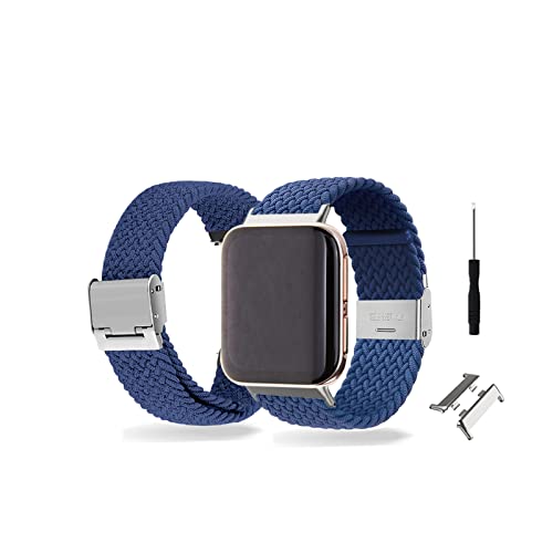 Armbänder Für Oppo Watch 41mm/46mm Armband Nylon Sport Strap Geflochten Elastisch Mesh Für Damen/Herren Ersatzband mit Verschluss Fitness Uhrenarmband Kompatibel mit Oppo Watch 41mm/46mm (D,46mm) von BrynnShop