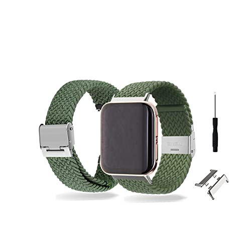 Armbänder Für Oppo Watch 41mm/46mm Armband Nylon Sport Strap Geflochten Elastisch Mesh Für Damen/Herren Ersatzband mit Verschluss Fitness Uhrenarmband Kompatibel mit Oppo Watch 41mm/46mm (G,46mm) von BrynnShop