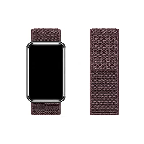 BrynnShop Sport Armband Kompatibel mit Huawei Watch Fit Nylon Stoff Ersatz für Loop Weich Klettverschluss Schnellwechsel Uhrenarmband (11,fit) von BrynnShop