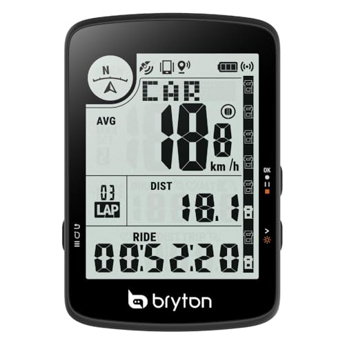 Bryton Rider 17 3,0 Zoll LCD Bildschirm Drahtloses GPS Fahrradcomputer, kompatibel mit Fahrrad Radar, 26 Stunden Lange Batterielaufzeit, Bluetooth, wasserdicht, Live-Tracking Bryton Rider 17 3,0 Zoll LCD Bildschirm Drahtloses GPS Fahrradcomputer, kompatibel mit Fahrrad Radar, 26 Stunden Lange Batterielaufzeit, Bluetooth, wasserdicht, Live-Tracking von Bryton