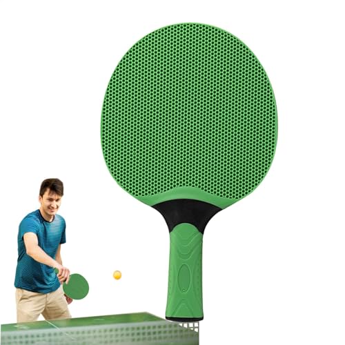 Gummi-Tischtennis-Paddel, professioneller Tischtennisschläger, Indoor-Outdoor-Pong-Paddel, Tischtennisschläger für Kinder, Gummigriff, Tischtennisschläger aus Gummi, langlebiger Pong-Schläger von Bsbkoj