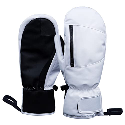 Handschuhe Herren Winter Wasserdicht, Winterhandschuhe Damen, Skihandschuhe Damen Warm Fäustlinge, Handschuhe Herren Touchscreen, Snowboard Handschuh Herren, Ski Handschuhe Herren Wasserdicht(M,Weiß) Handschuhe Herren Winter Wasserdicht, Winterhandschuhe Damen, Skihandschuhe Damen Warm Fäustlinge, Handschuhe Herren Touchscreen, Snowboard Handschuh Herren, Ski Handschuhe Herren Wasserdicht(M,Weiß) von Bseical