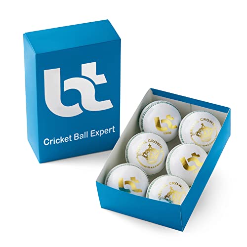 Bt cricket ball expert Cricketbälle, Weiß, 156 g, 4 Stück, 6 Bälle, echtes Leder, hervorragende Qualität Bt cricket ball expert Cricketbälle, Weiß, 156 g, 4 Stück, 6 Bälle, echtes Leder, hervorragende Qualität von Bt cricket ball expert