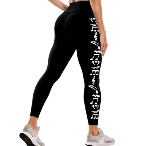 Btgghytr Damen Leggings Sport Leggings Glow In Dark Yoga Hosen Hohe Taille Laufhose Sport Leggings Für Fitness von Btgghytr