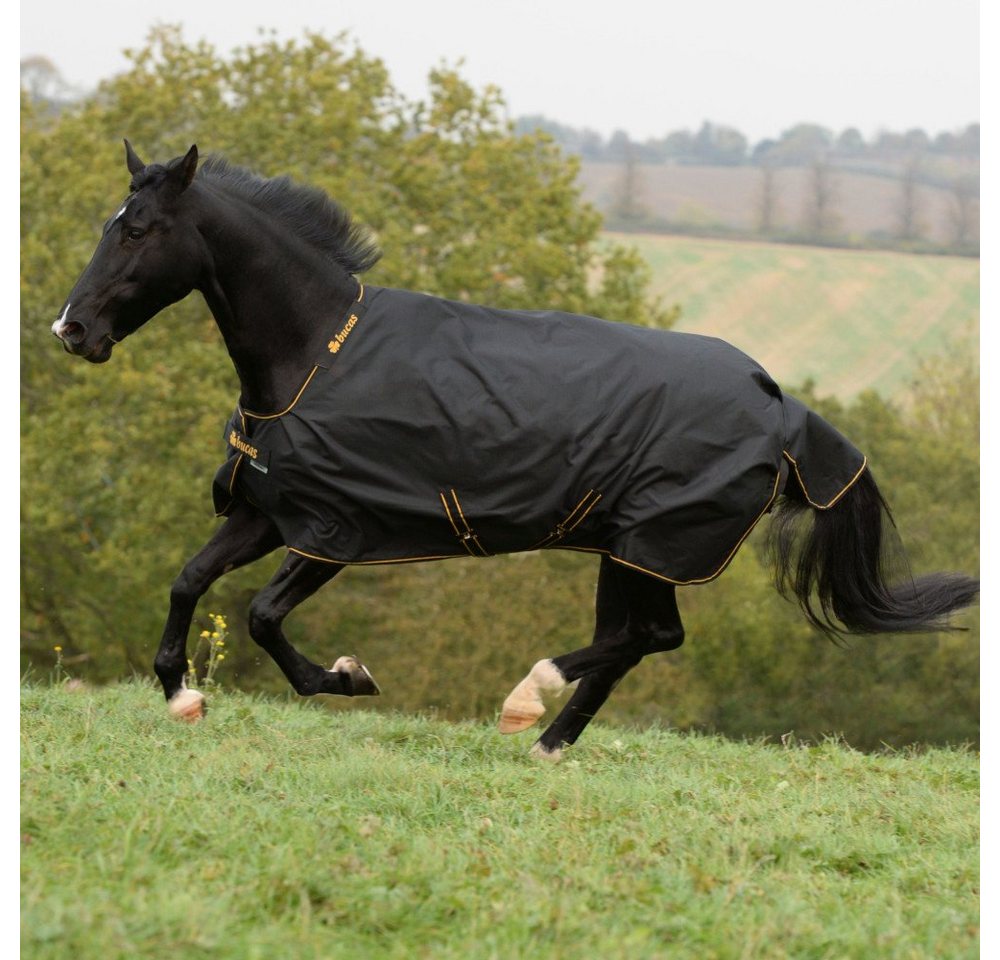 Bucas Pferde-Regendecke Bucas Irish Turnout Big Neck 50g - Black/Gold Bucas Pferde-Regendecke Bucas Irish Turnout Big Neck 50g - Black/Gold von Bucas