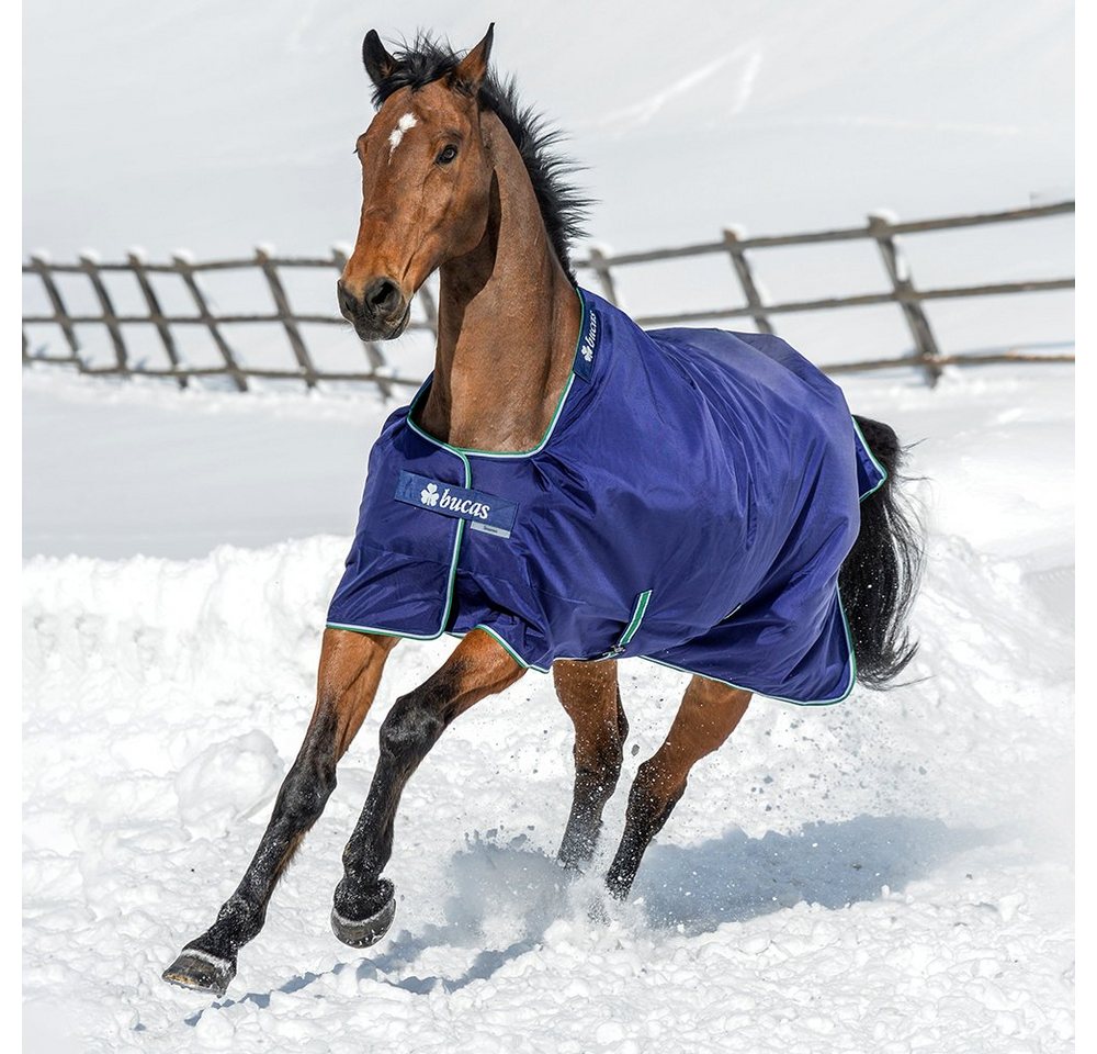 Bucas Pferde-Thermodecke Bucas Smartex Turnout Extra Classic 300g - blue von Bucas