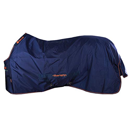 Bucas Pferdedecke Regendecke Therapiedecke Therapy Turnout Light Navy/Orange, Größe:140 Bucas Pferdedecke Regendecke Therapiedecke Therapy Turnout Light Navy/Orange, Größe:140 von Bucas