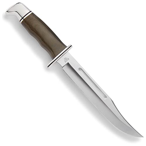 Buck Knives 120 General Pro Jagdmesser mit fester Klinge, 19,5 cm S35VN Edelstahlklinge, Micarta-Griff von Buck