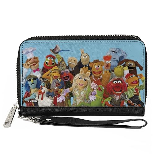 Buckle-Down Disney Geldbörse mit umlaufendem Reißverschluss, The Muppets Character Group Pose Portrait Blue, Veganes Leder, Blau, 7.5"x4.5", Casual Buckle-Down Disney Geldbörse mit umlaufendem Reißverschluss, The Muppets Character Group Pose Portrait Blue, Veganes Leder, Blau, 7.5"x4.5", Casual von Buckle-Down