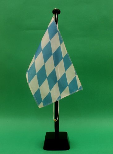 Buddel-Bini Bayern nur Raute 15x25 cm Tischflagge in Profiqualität, nur Tischflagge von Buddel-Bini