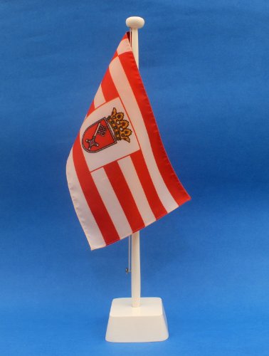 Buddel-Bini Bremen 15x25 cm Tischflagge in Profiqualität, nur Tischfahne Buddel-Bini Bremen 15x25 cm Tischflagge in Profiqualität, nur Tischfahne von Buddel-Bini