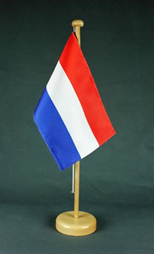 Buddel Bini Niederlande Holland Tischflagge 15x25 cm in Profiqualität, mit 42 cm Massivholz - Tischständer Buddel Bini Niederlande Holland Tischflagge 15x25 cm in Profiqualität, mit 42 cm Massivholz - Tischständer von Buddel Bini
