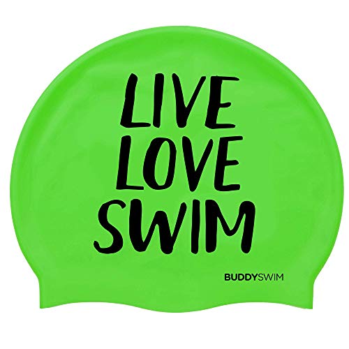 BUDDYSWIM Ohne Genre 25087 Silikonmütze, grün, Einheitsgröße von Buddyswim