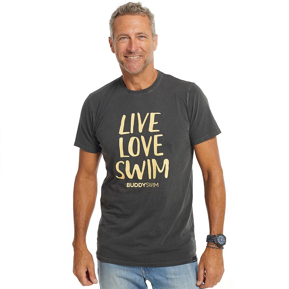 Buddyswim Live Love Swim Short Sleeve T-shirt Grau XL Mann Buddyswim Live Love Swim Short Sleeve T-shirt Grau XL Mann von Buddyswim