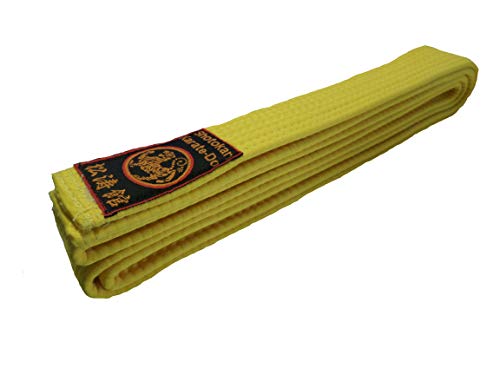 Budodrake Karategürtel gelb Shotokan Label Gelbgurt (220) von Budodrake
