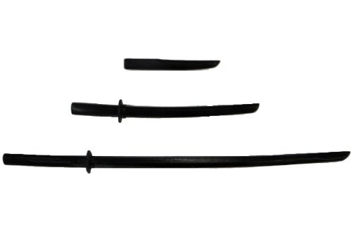 Budodrake Kobudo-Set Holz Bokken - Shoto - Tanto, schwarz, Kobudoset Budodrake Kobudo-Set Holz Bokken - Shoto - Tanto, schwarz, Kobudoset von Budodrake