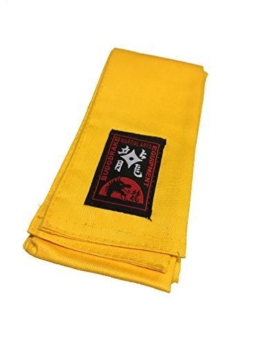 Budodrake Kung-Fu Schärpe Baumwolle gelb von Budodrake