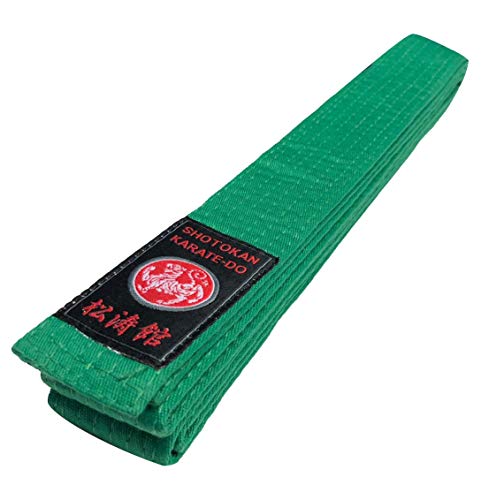 budodrake Shotokan Karategürtel Silver Edition 100% Cotton grün (320) von budodrake