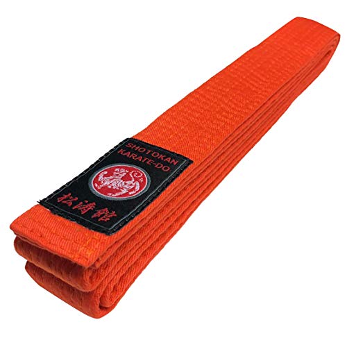 Budodrake Shotokan Karategürtel Silver Edition 100% Cotton orange (220) von Budodrake