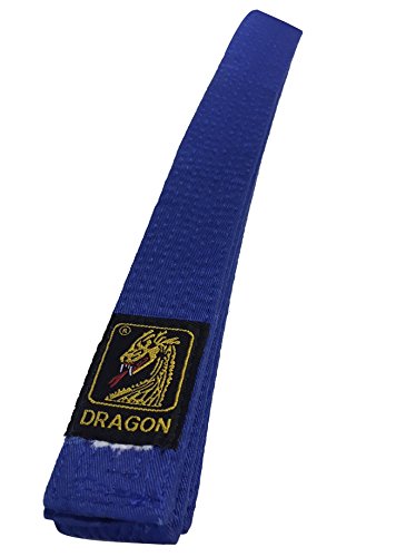 Karategürtel Judogürtel Budogürtel Dragon Blau 100% Baumwolle (240) von Budodrake