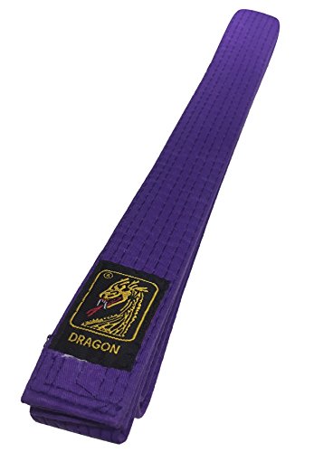 Karategürtel Judogürtel Budogürtel Dragon Violett 100% Baumwolle (240) von Budodrake