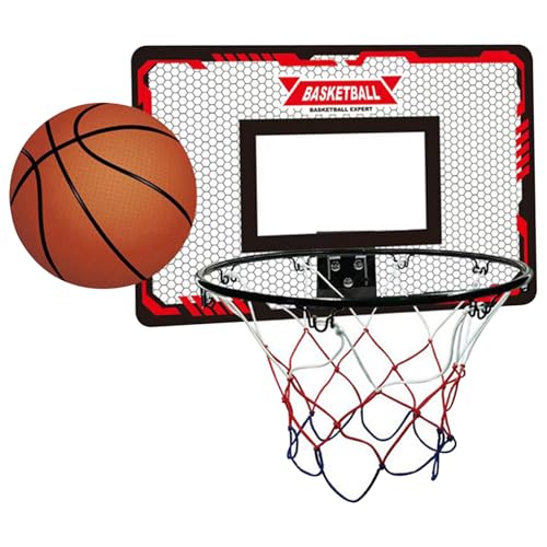 Basketball Hoop Indoor, 17,7 x 11,8 '' Mini Basketball Hoop und Bälle 17,7 x 11,8 - Basketball -Reifen für Tür - Mini -Wand -Basketballtor für Kinder und Erwachsene von Budstfee