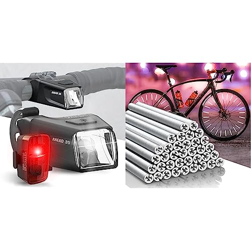 Büchel Ahead Fahrradlichter Set I 35/15 Lux Design genau mittig am Lenker StVZO & Unisex - Erwachsene 72er Verpackung Speichenreflektoren Seku Clips StVZO zugelassen 3M Silber, 72 Stück EU Büchel Ahead Fahrradlichter Set I 35/15 Lux Design genau mittig am Lenker StVZO & Unisex - Erwachsene 72er Verpackung Speichenreflektoren Seku Clips StVZO zugelassen 3M Silber, 72 Stück EU von Büchel