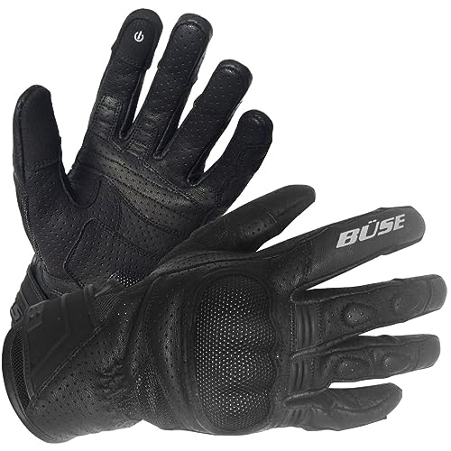 Büse Rocca Motorradhandschuhe Schwarz Ziegenleder perforiert Herren 9 Büse Rocca Motorradhandschuhe Schwarz Ziegenleder perforiert Herren 9 von Büse