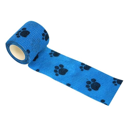 Bueyrfrq 5 cm X 4,5 Selbstklebende Elastische Bandage Wrap Tape für Knie-Stützpolster Finger Knöchel Handfläche Schulter Bandage Blau von Bueyrfrq