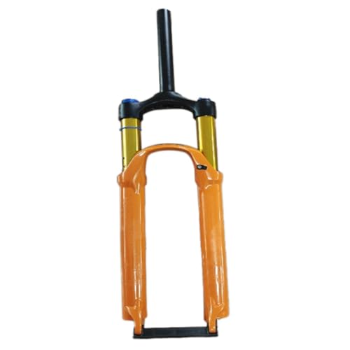 Bueyrfrq Doppelschulter Schnee Front Travel Luftfederung Fahrradgabel E-Bike Orange von Bueyrfrq