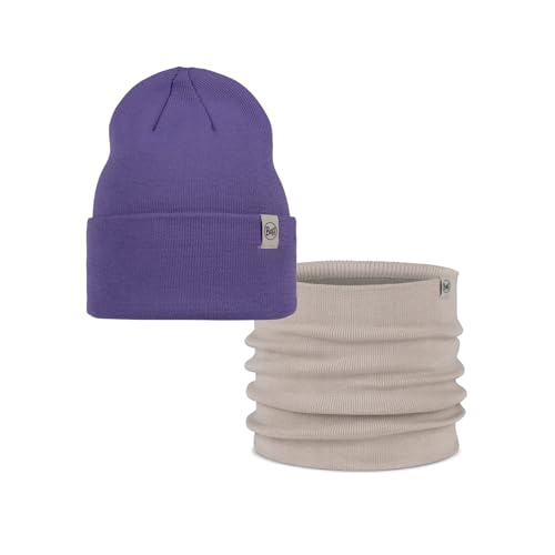 Buff Bundle of Wandern Street Activity Knitted Hut Lilon Metaversey und Knitted Neckwarmer Lilon Birch Gray Einzelgröße Erwachsene Buff Bundle of Wandern Street Activity Knitted Hut Lilon Metaversey und Knitted Neckwarmer Lilon Birch Gray Einzelgröße Erwachsene von Buff