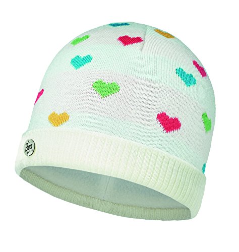 Buff Kinder Knitted und Polar Hat Mütze, Core Starwhite, One Size Buff Kinder Knitted und Polar Hat Mütze, Core Starwhite, One Size von Buff