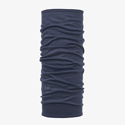 Buff Merino Lightweight Multifunktionstuch Kinder SOLID DENIM, Blau von Buff