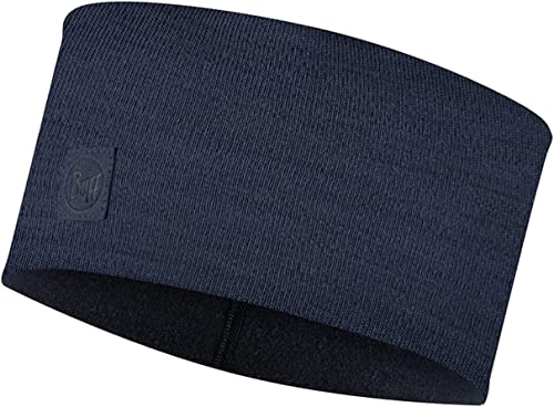 Buff Merino Wide Headband 1294417881000, Unisex Headband, Navy, One Size EU von Buff