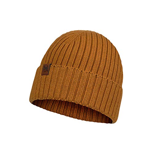 Original Buff Knitted Hat N-Helle Mustard Mütze, Unisex, Einheitsgröße, Senf von Buff