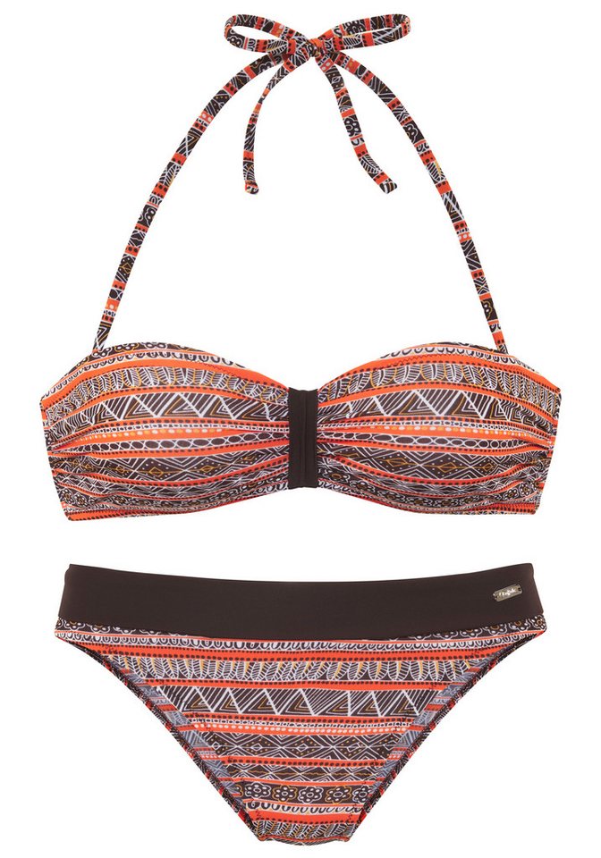 Buffalo Bandeau-Bikini Mit trendigem Streifendruck Buffalo Bandeau-Bikini Mit trendigem Streifendruck von Buffalo